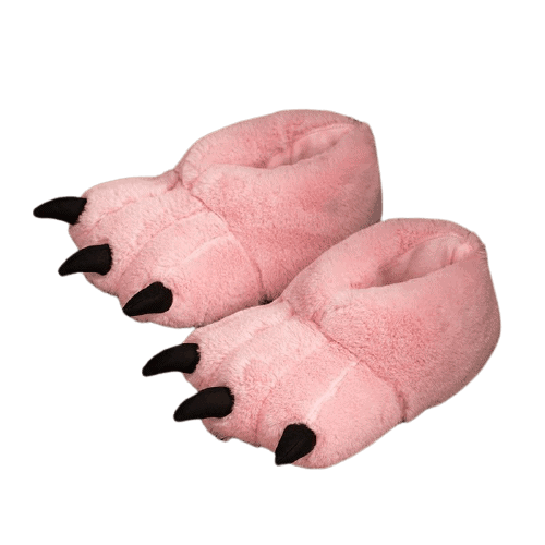 Pink Bear Slippers "Paw"