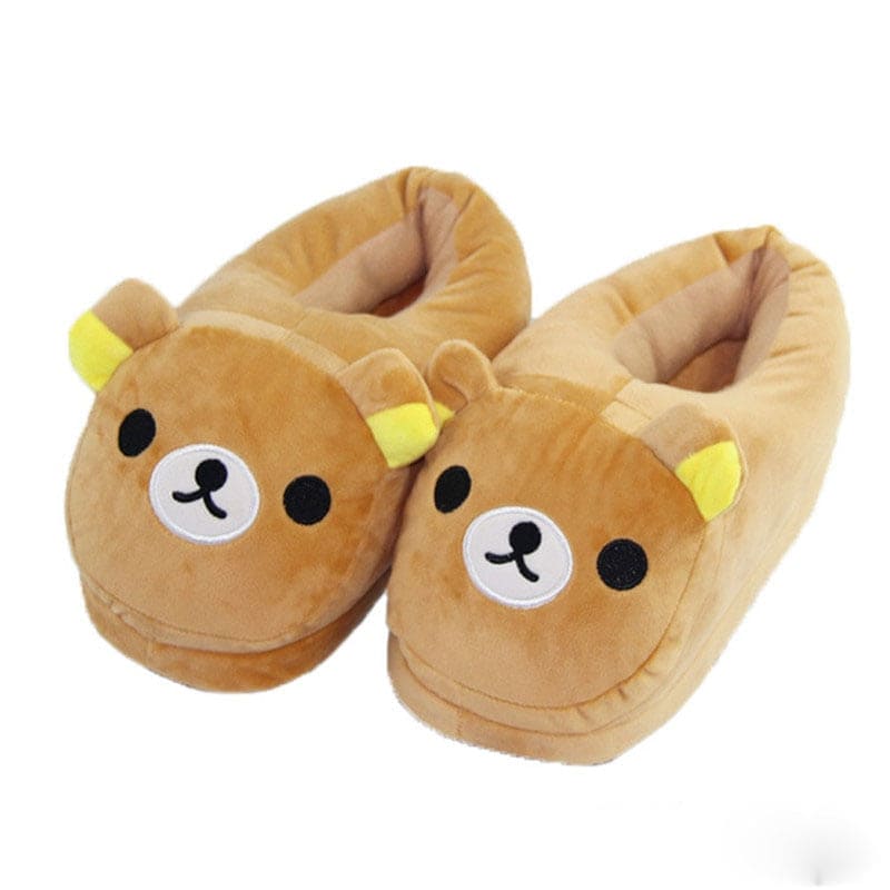 Teddy Bear Slippers Womens