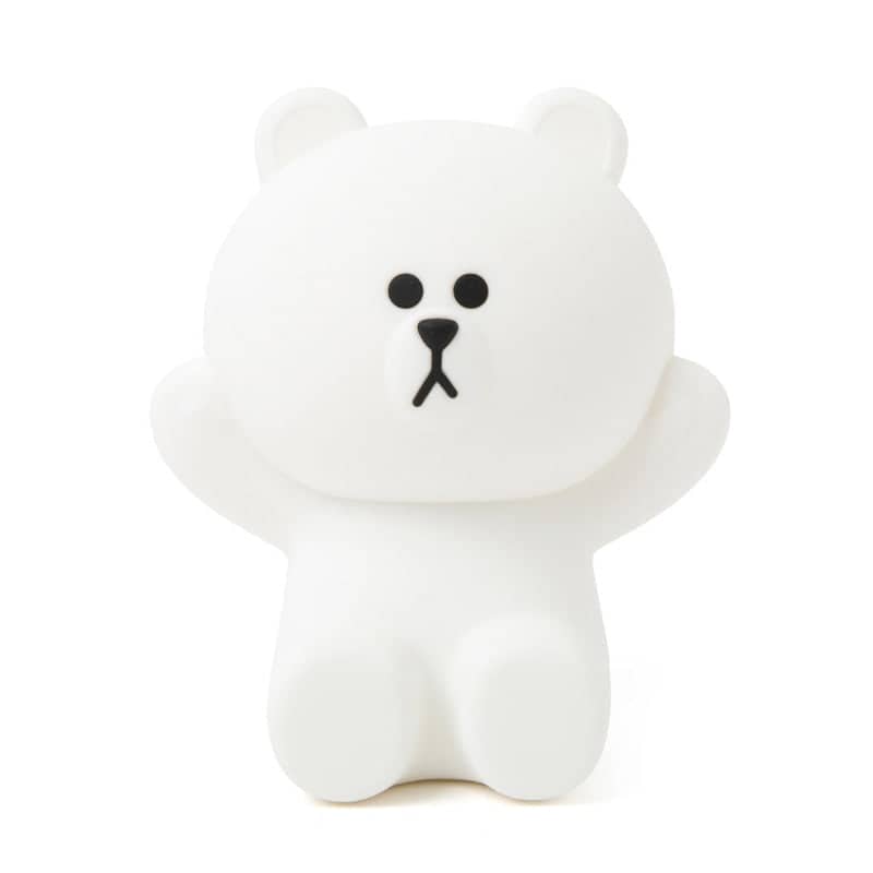 Teddy Bear Night Light White