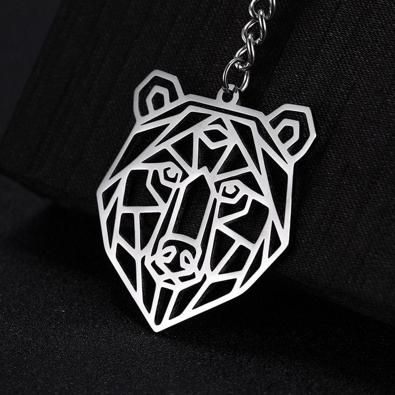 Bear Keychain Metal