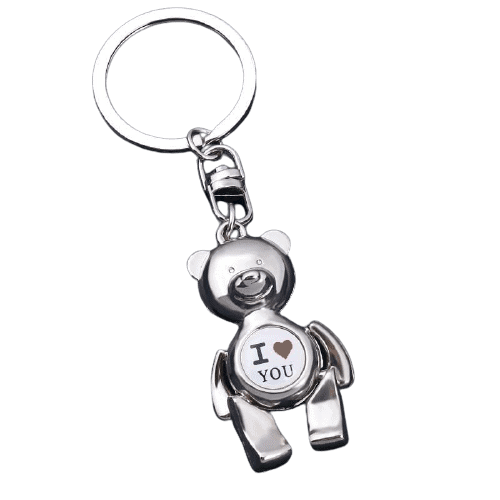 Teddy Bear Keychain I Love You