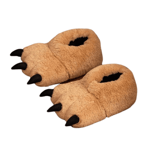 Brown Bear Slippers "Paw"