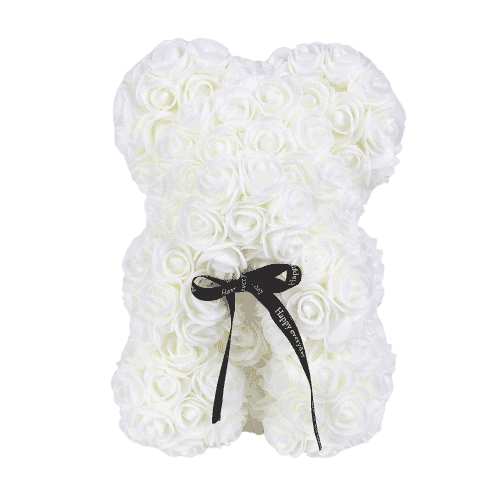 Valentine Pink Bear White