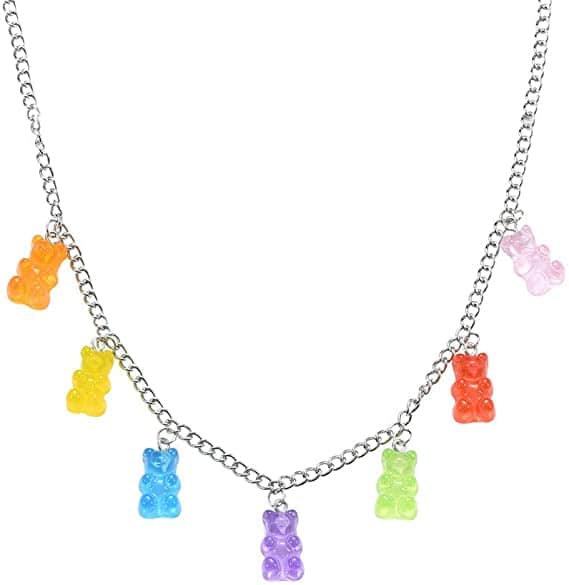 Necklace Teddy Bear Multicolor