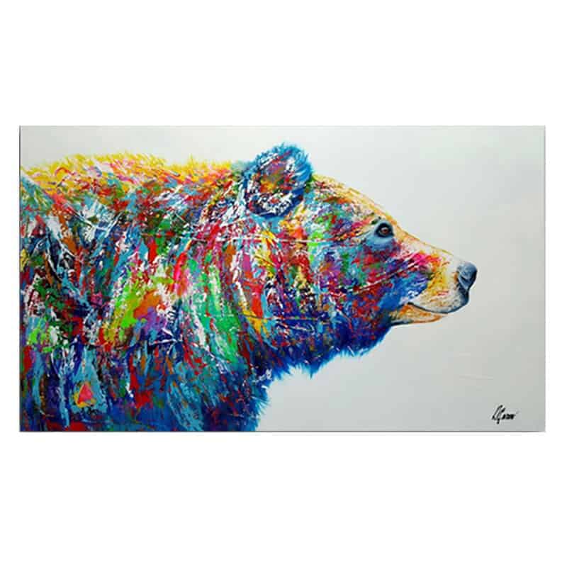 Bear Canvas Multicolor