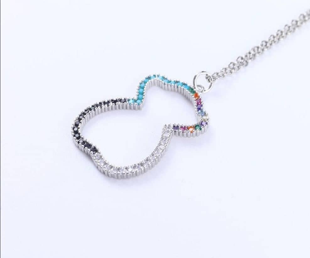 Teddy Bear Pendant Zirconium