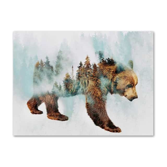 Bear Canvas Forest
