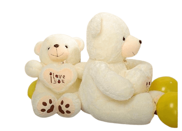 Giant White Teddy Bear Love