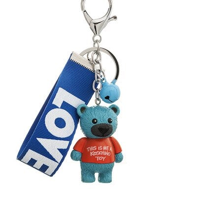 Teddy Bear Keychain Message