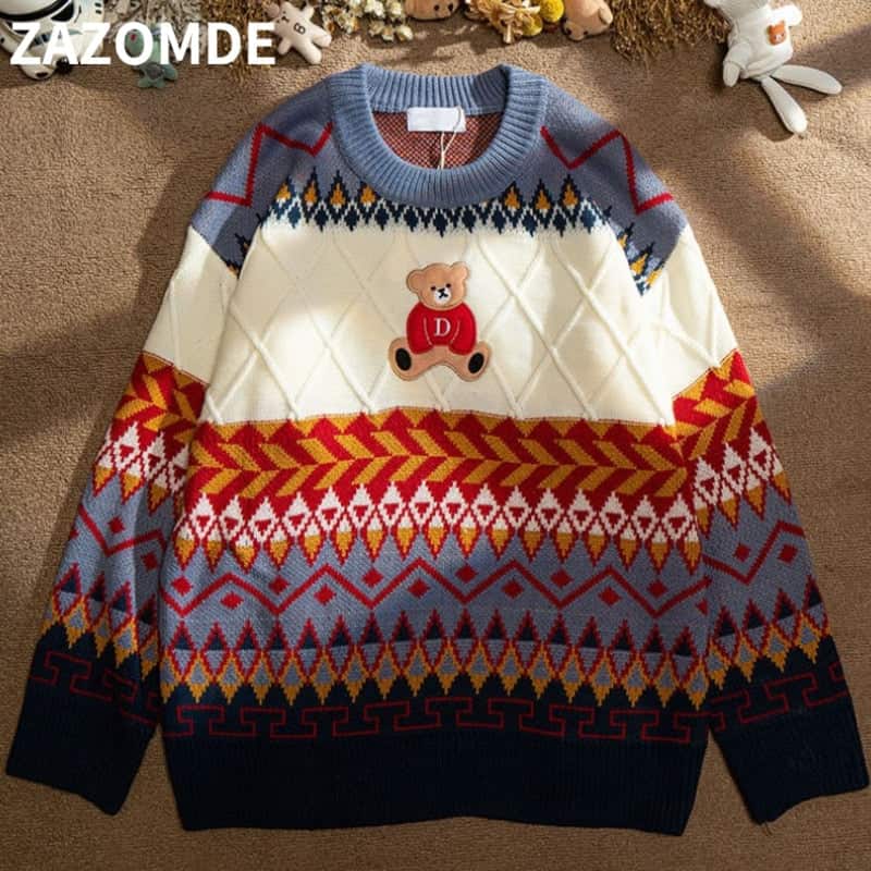 Bears Christmas Sweater Women