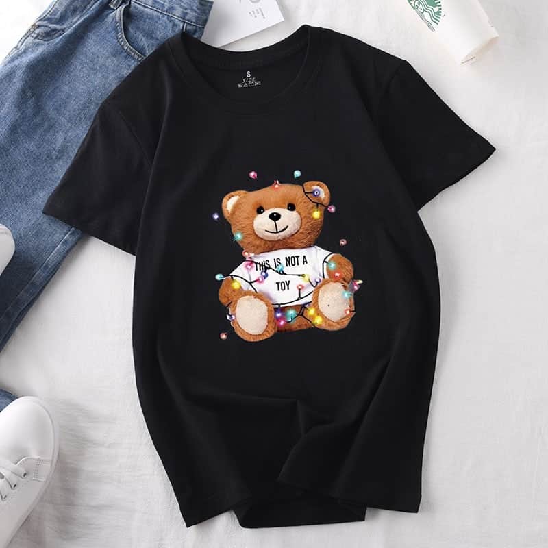T Shirt Teddy Bear For Woman