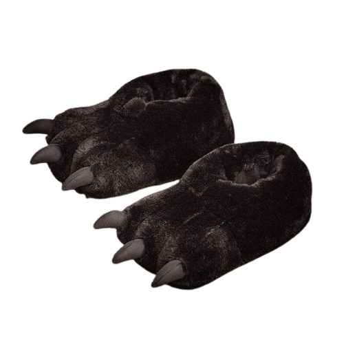 Bear Paw Slippers Black