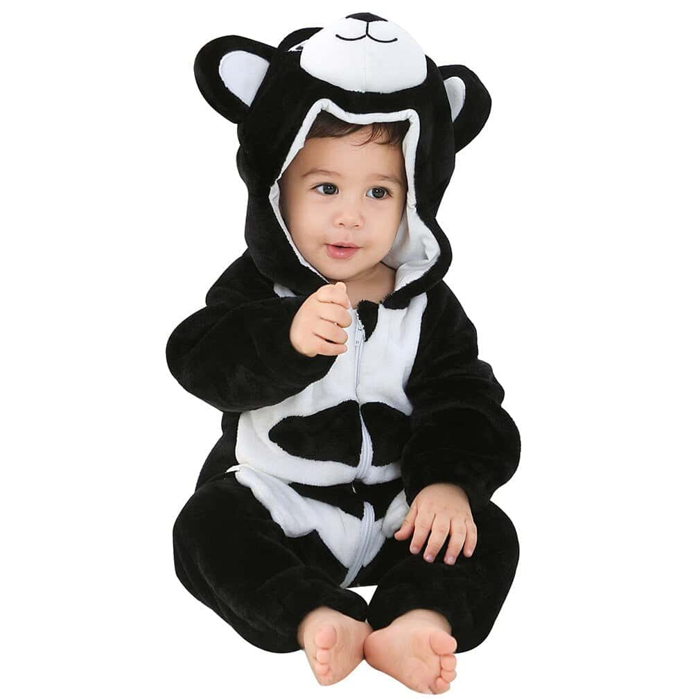 Baby Bear Onesie Black