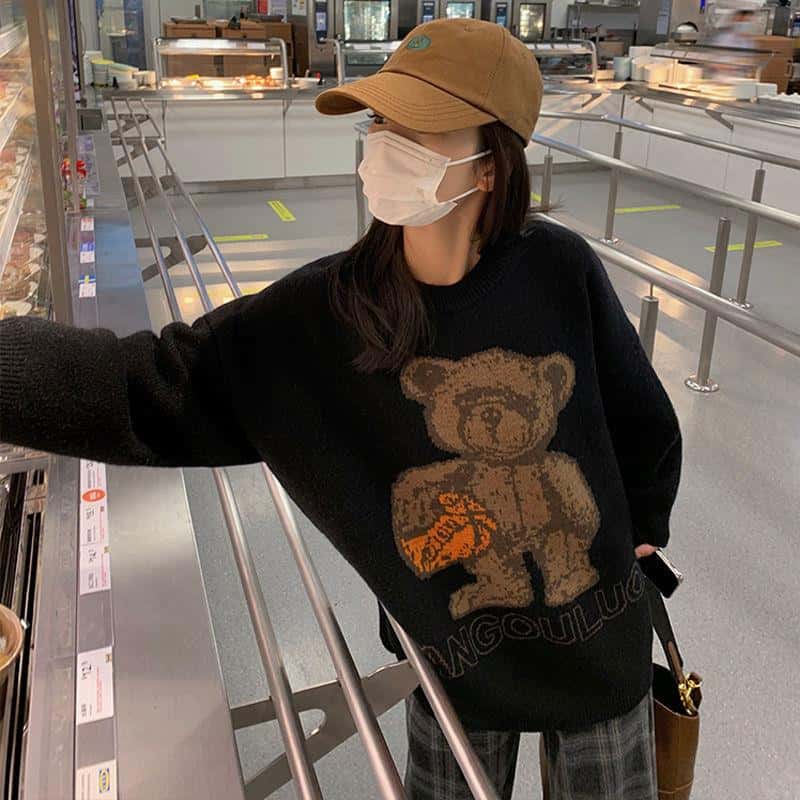 Teddy Bear Sweater Autumn