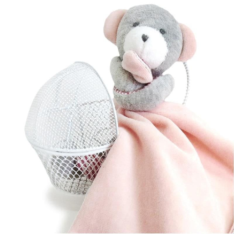 Pink Bear Lovey & Security Blanket