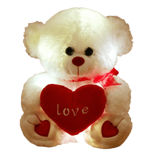 Teddy Bear Light Up Love 30Cm